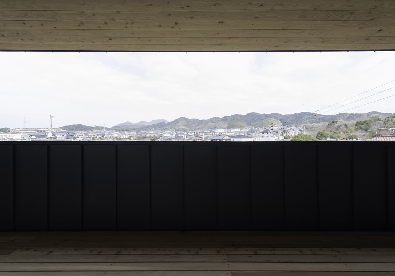 切取られた他北側の自然の借景