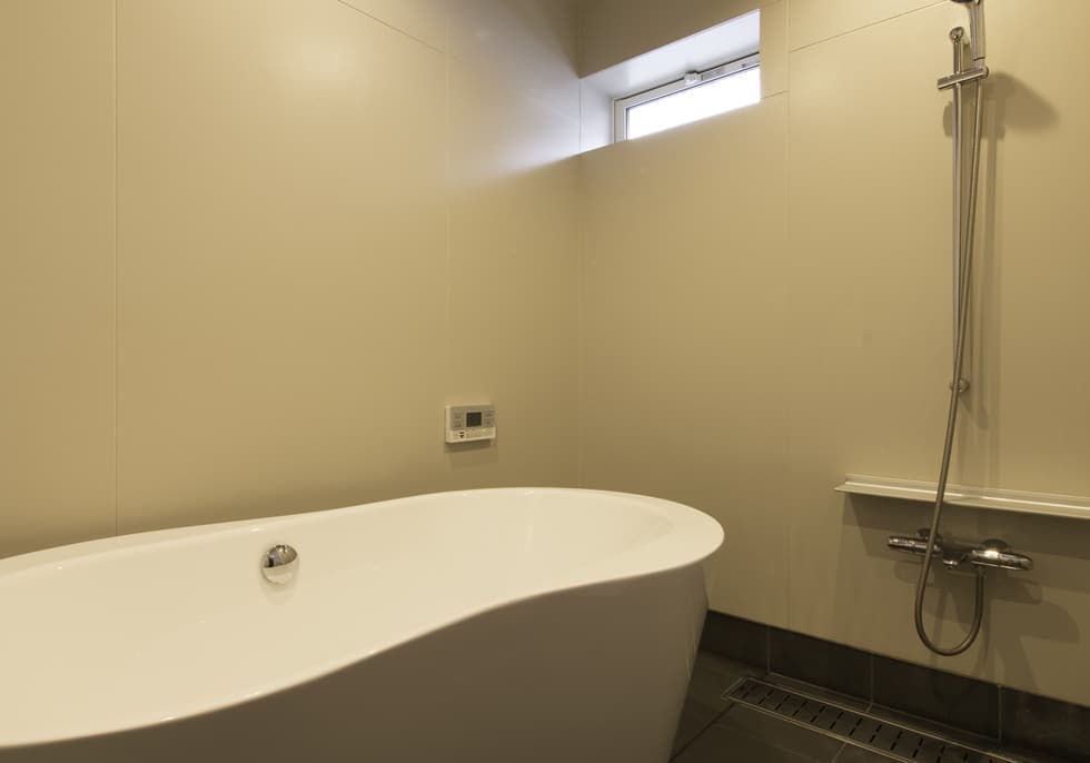 在来工法の浴室