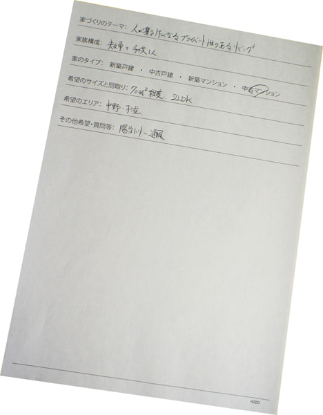 いえづくりワークショップ、テーマ・要望作成