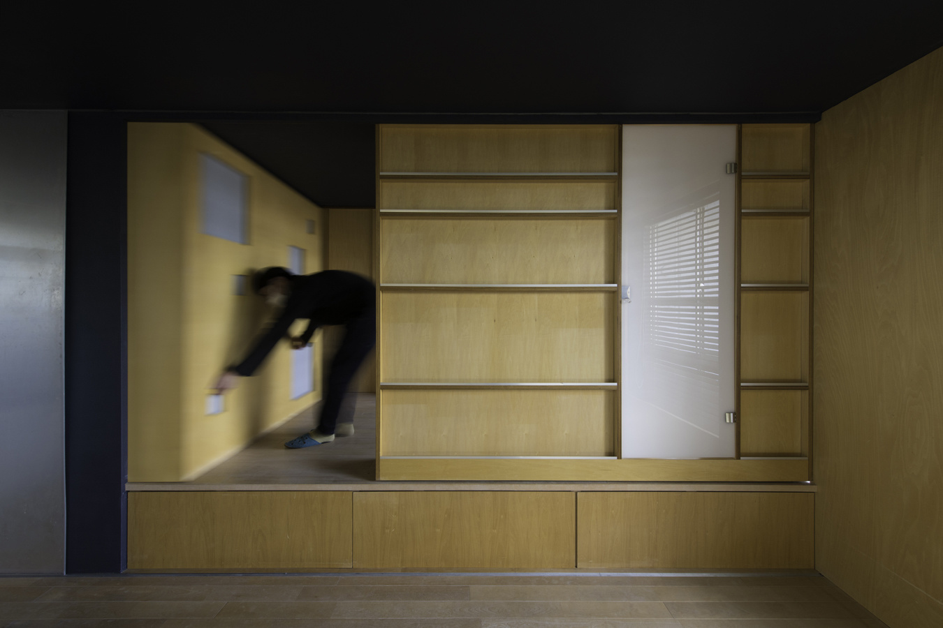 可動間仕切りひきだし中