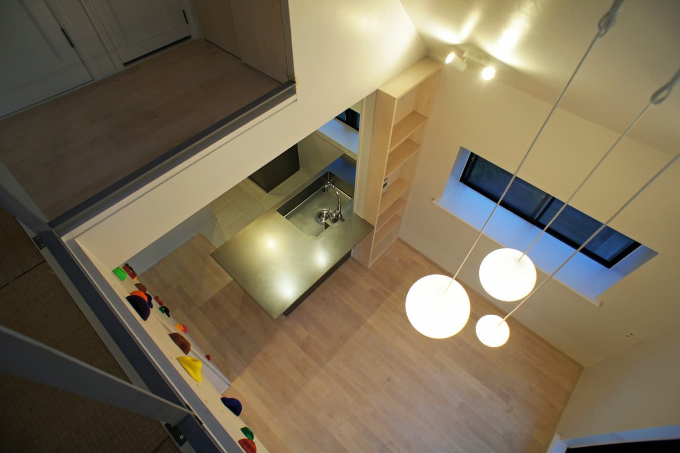 吹抜け空間の眺め