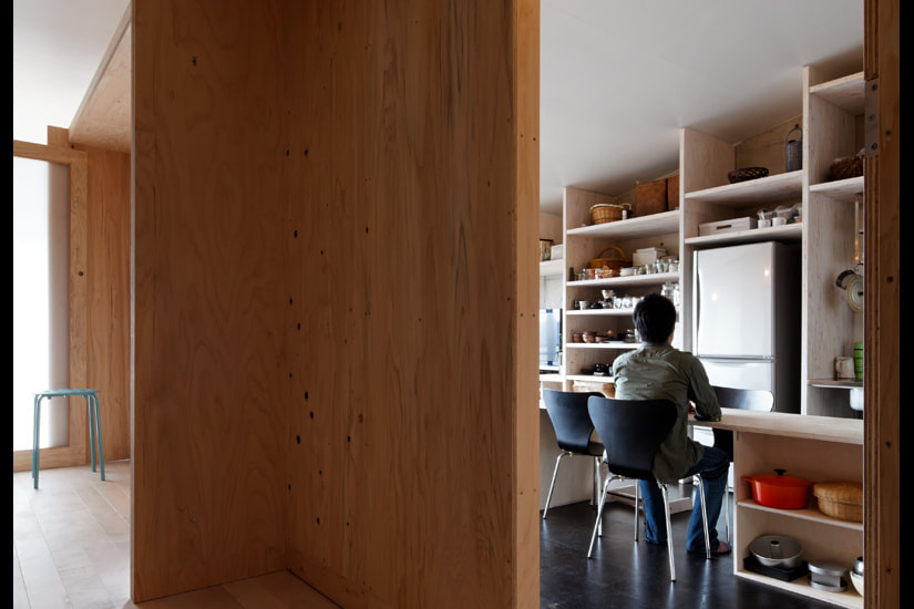 ノビルームからリビングの眺め